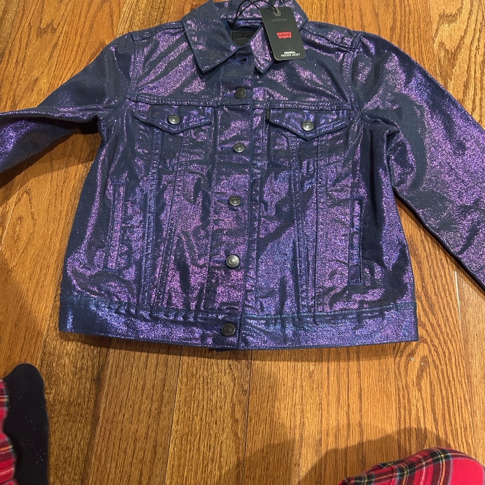 Levi's Kids Shimmering Purple Jean Jacket